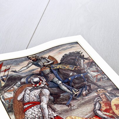 Sir Lancelot forbids Sir Bors to Slay the King by Anonymous