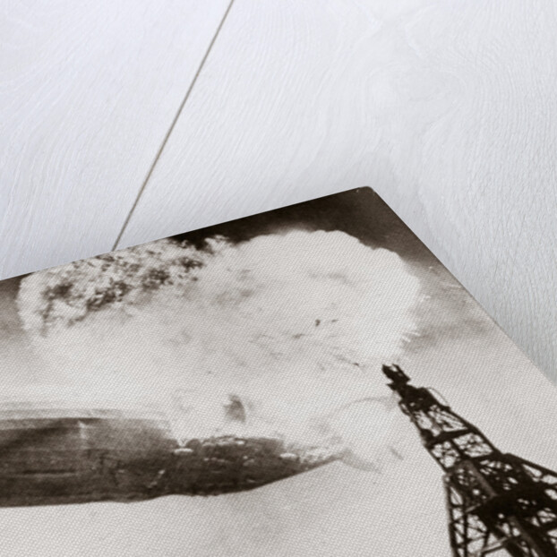 The German airship 'Hindenburg' blows up by Anonymous