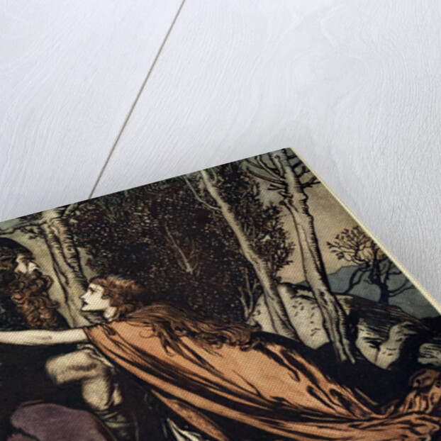 Father! Father! Tell me what ails thee? With dismay thou art filling thy child! by Arthur Rackham