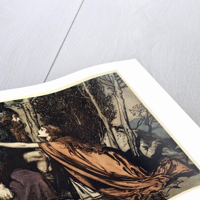 Father! Father! Tell me what ails thee? With dismay thou art filling thy child! by Arthur Rackham