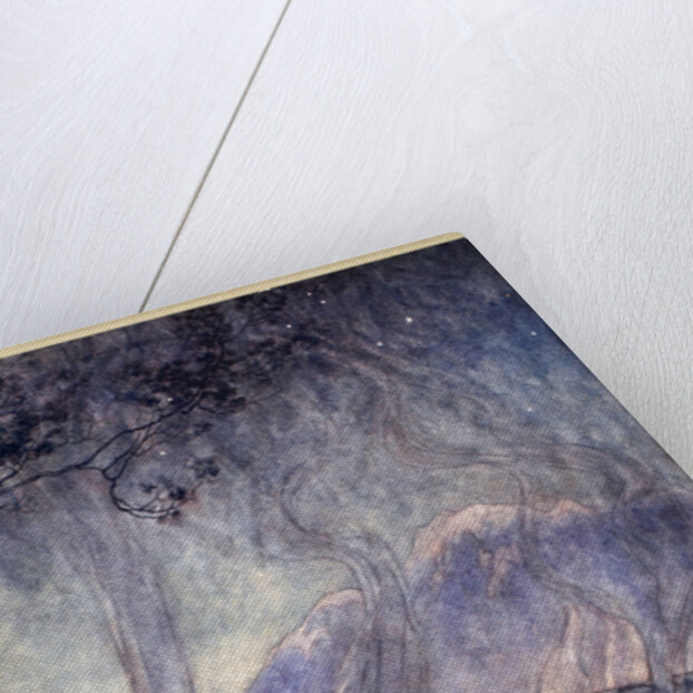 The sleep of Brunnhilde by Arthur Rackham