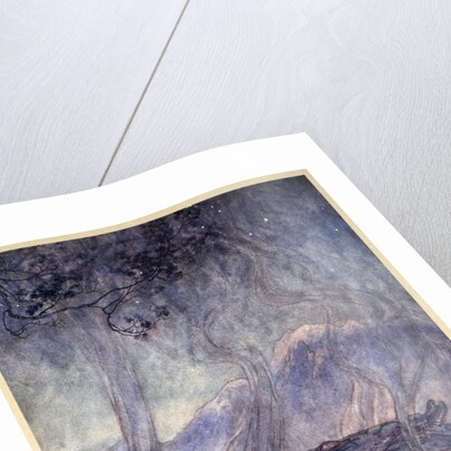 The sleep of Brunnhilde by Arthur Rackham