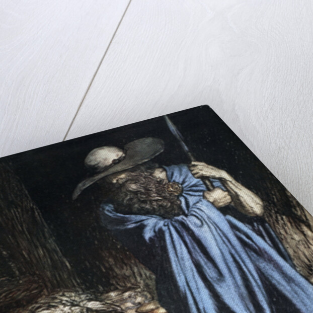Mime and the Wanderer by Arthur Rackham