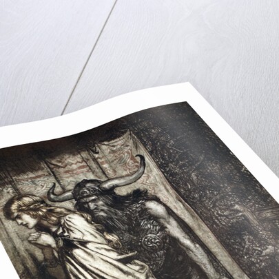 O wife betrayed I will avenge they trust deceived! by Arthur Rackham