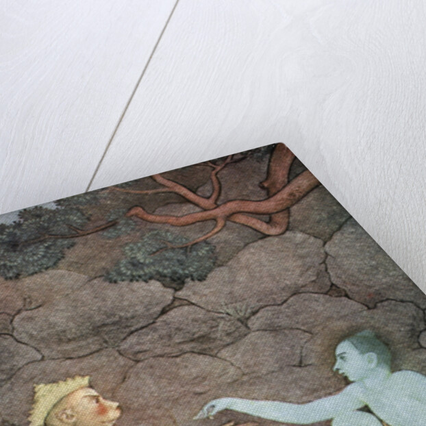 Rama sending his signet-ring to Sita by K Venkatappa