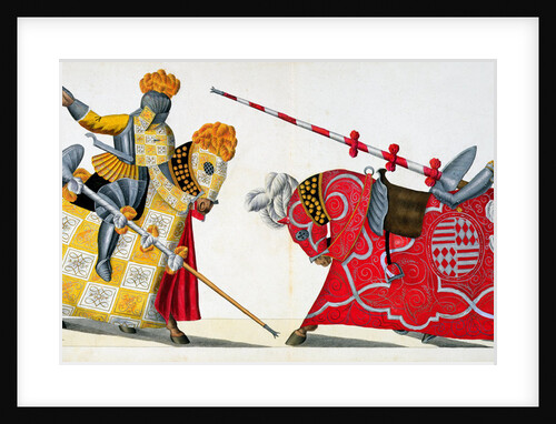 Two knights at a tournament by Friedrich Martin von Reibisch