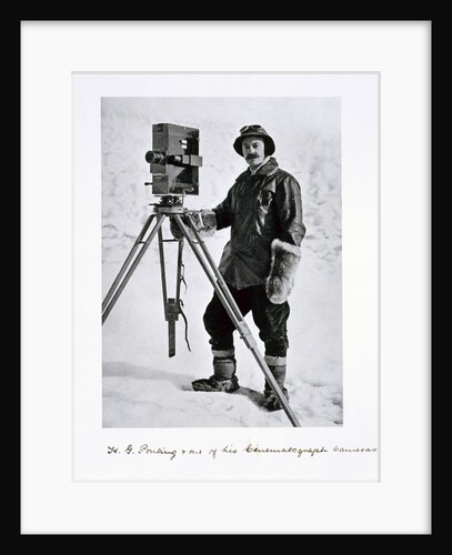 Herbert Ponting, British photographer, in the Antarctic by Anonymous