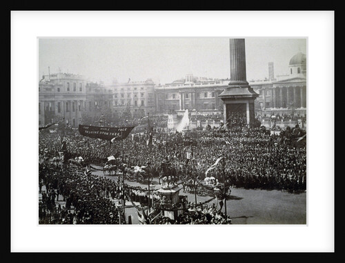 Queen Victoria in Trafalgar Square during her Golden Jubilee celebrations by Anonymous