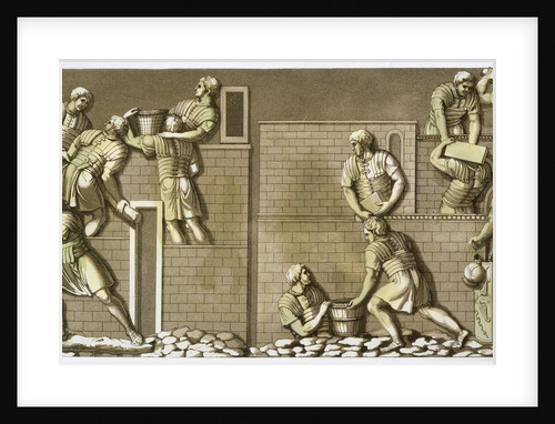 Roman soldiers building a fort by Vittorio Raineri