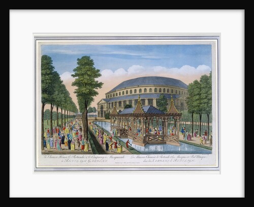 Chinese House, Rotunda and the company in masquerade by John Bowles