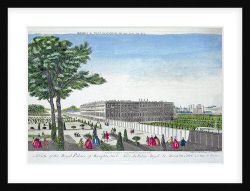 A view of the Royal Palace of Hampton Court by Anonymous