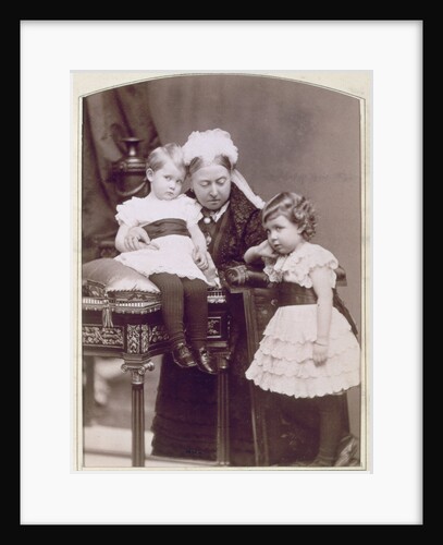 Queen Victoria with two of her grandchildren by Alexander Bassano