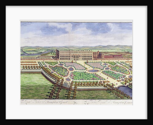 The Royal Palace of Hampton Court, London by Johannes Kip