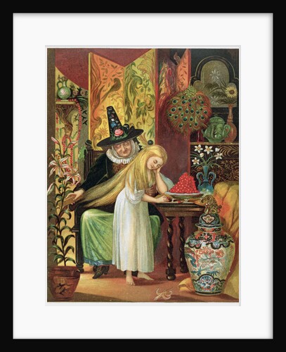 Scene from Hans Christian Andersen's fairy tale, The Snow Queen by Anonymous