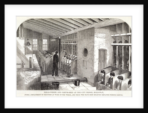 Tread-Wheel and Oakum-Shed at the City Prison, Holloway by Anonymous