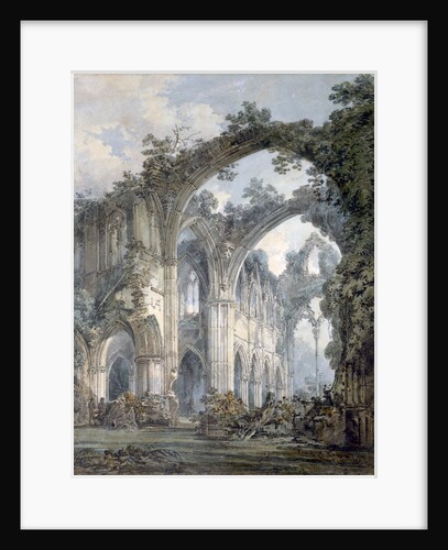 Inside of Tintern Abbey, Monmouthshire by JMW Turner