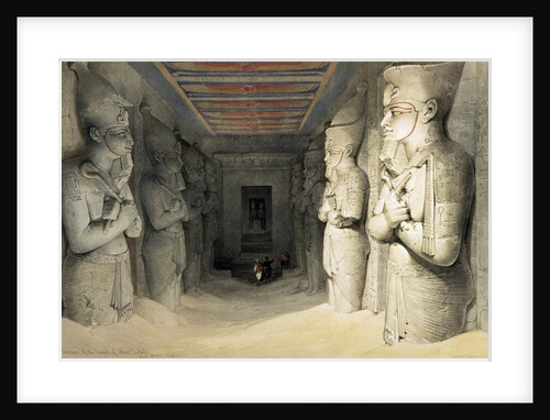 Interior of the Temple of Abu Simbel by David Roberts
