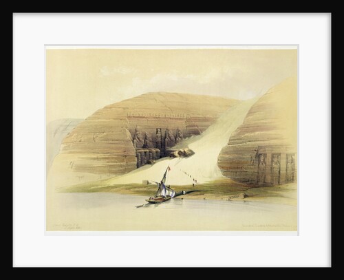 Excavated Temple of Abu Simbel, Nubia, Egypt by David Roberts