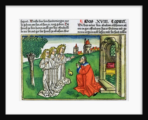 Genesis 18:2: Abraham and the three angels by Anonymous