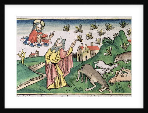 Exodus 8:20-32: Moses and the swarm of flies, one of the Seven Plagues of Egypt by Anonymous