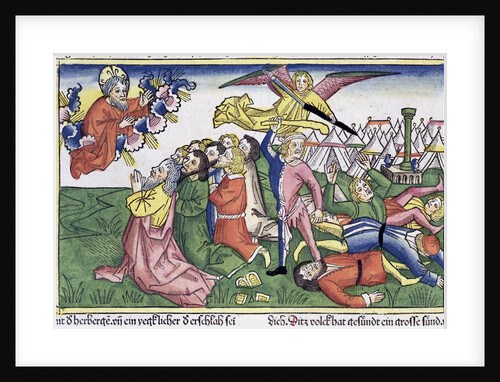 Exodus 32: 15-23: Moses breaking the stone tablets by Anonymous
