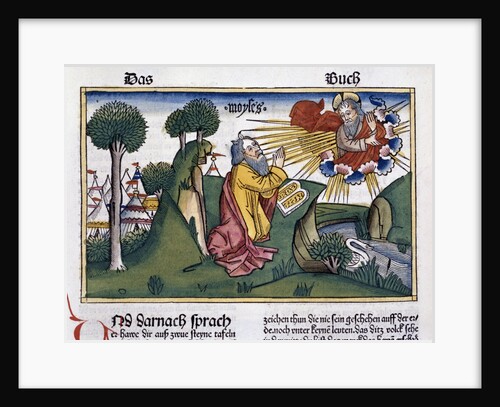 Exodus 34:1-10: Moses receives the second tablets with the Ten Commandments by Anonymous