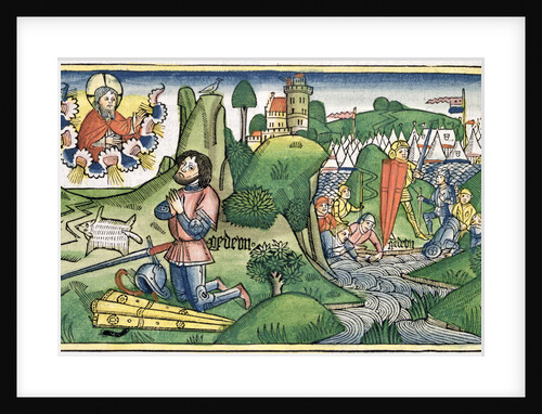 Judges 6:36: Gideon puts out the fleece by Anonymous