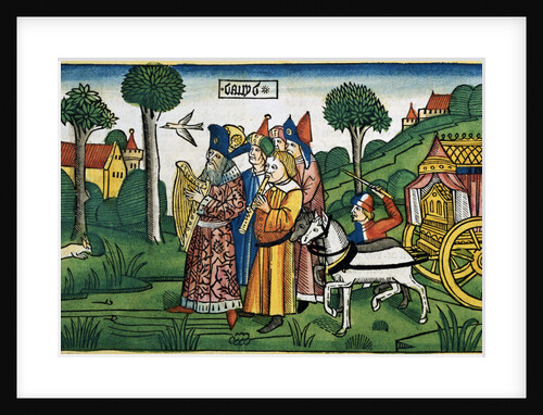 2 Samuel 6:1-5: David brings the Ark to Jerusalem by Anonymous