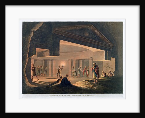 Interior View of the Catacombs at Alexandria by Thomas Milton
