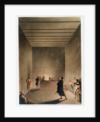Chamber and Sarcophagus in the Great Pyramid of Giza by Thomas Milton