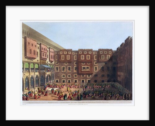 Mamelukes Exercising in the Square of Mourad Bey's Palace by Thomas Milton