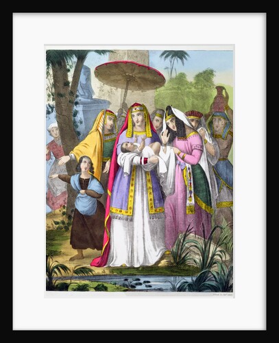 Moses saved by Pharaoh's daughter by Siegfried Detlev Bendixen