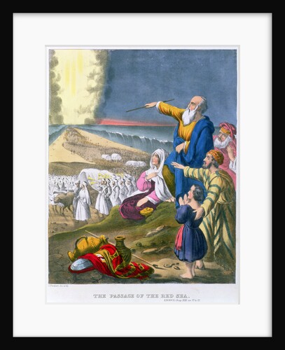 Moses parting the Red Sea by Siegfried Detlev Bendixen