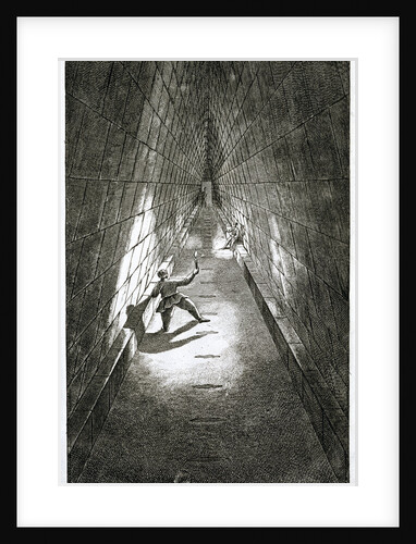 Interior ascent of a pyramid by Anonymous