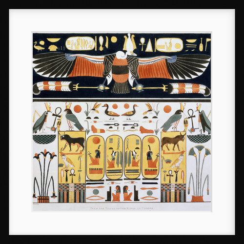 Mural from the Tombs of the Kings of Thebes, discovered by G Belzoni by Charles Joseph Hullmandel