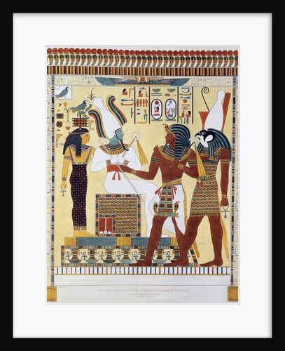 Mural from the Tombs of the Kings of Thebes, discovered by G Belzoni by Charles Joseph Hullmandel