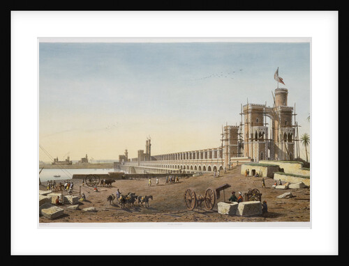 The dam across the Nile, the building of the Aswan Dam, Egypt by Philippe Benoist