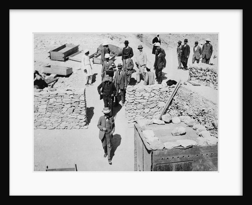 Unofficial opening of the Tomb of Tutankhamun by Harry Burton