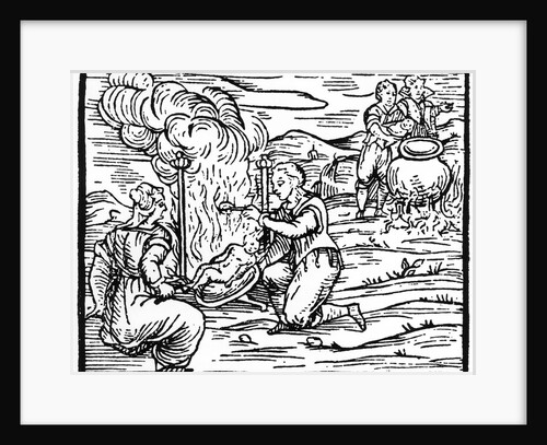 Witches roasting and boiling infants by Anonymous