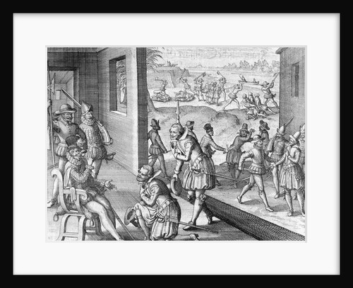 The Spanish capture Fort Caroline by Anonymous
