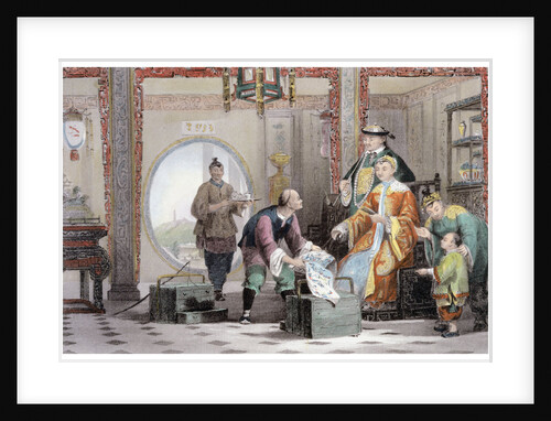 Apartment in a Mandarin's House, near Nanking by Thomas Allom