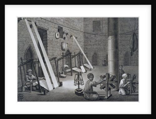 Interior of a Weavers Workshop by Schroeder