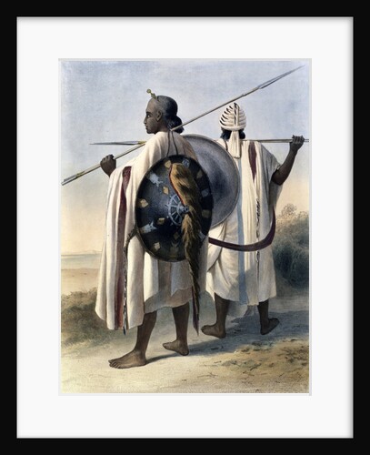 Abyssinian warriors by Eugene Leroux