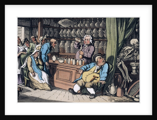 I have a secret art to cure/ Each malady which men endure by Thomas Rowlandson