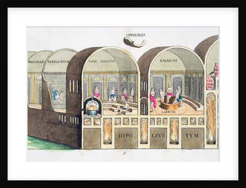 Cross section of a Roman baths by Anonymous