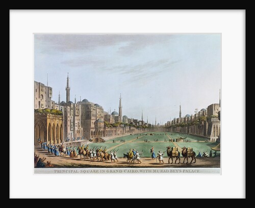 Principal Square in grand Cairo, with Murad Bey's Palace by Thomas Milton