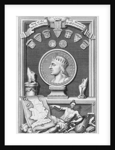 Egbert, King of the West Saxons and first monarch of all England by George Vertue