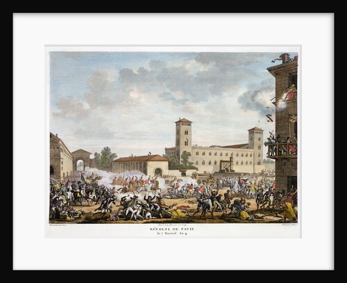 Revolt at Pavia by Jacques Joseph Coiny