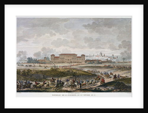 The Battle of La Favorite by Jean Duplessis-Bertaux