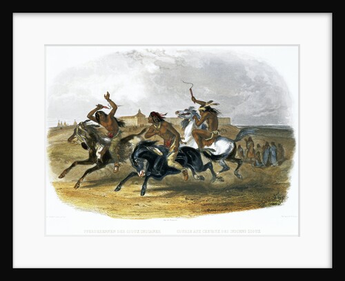 Horse Racing of Sioux Indians near Fort Pierre by Du Casse and Doherty